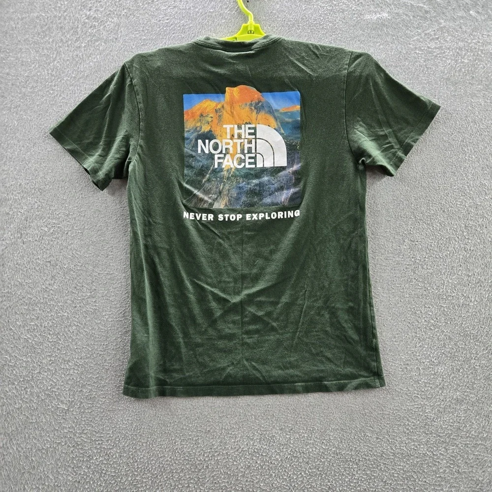 The North Face Men Shirt S Green Graphic Yosemite Half Dome Circular Design‎